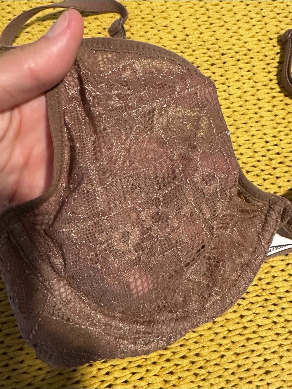 Victoria’s Secret Brown Lace Unlined Plunge Underwire Bra - Picture 3 of 7